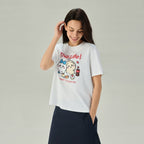 Giordano Women Chiikawa Cotton Graphic Tee - Premium Print Tee