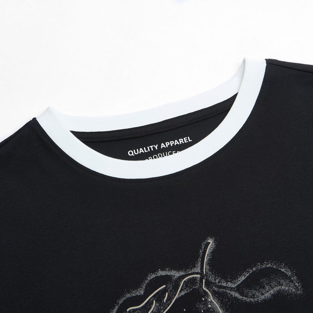 Giordano Women Cotton Graphic Crew Tee - Premium Print Tee