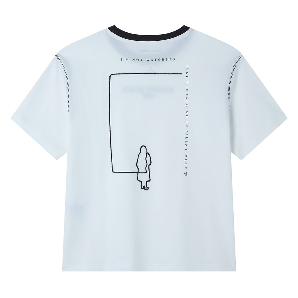 Giordano Women Cotton Graphic Crewneck Tee - Premium Print Tee
