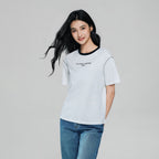 Giordano Women Cotton Graphic Crewneck Tee - Premium Print Tee