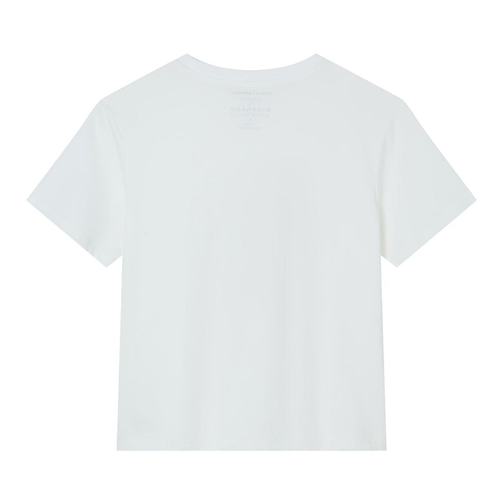 Giordano Women Cotton Graphic Tee - Premium Print Tee