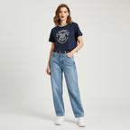 Giordano Women Cotton Harry Potter Crop Printed Tee - Limited Edition Collection - Premium Print Tee