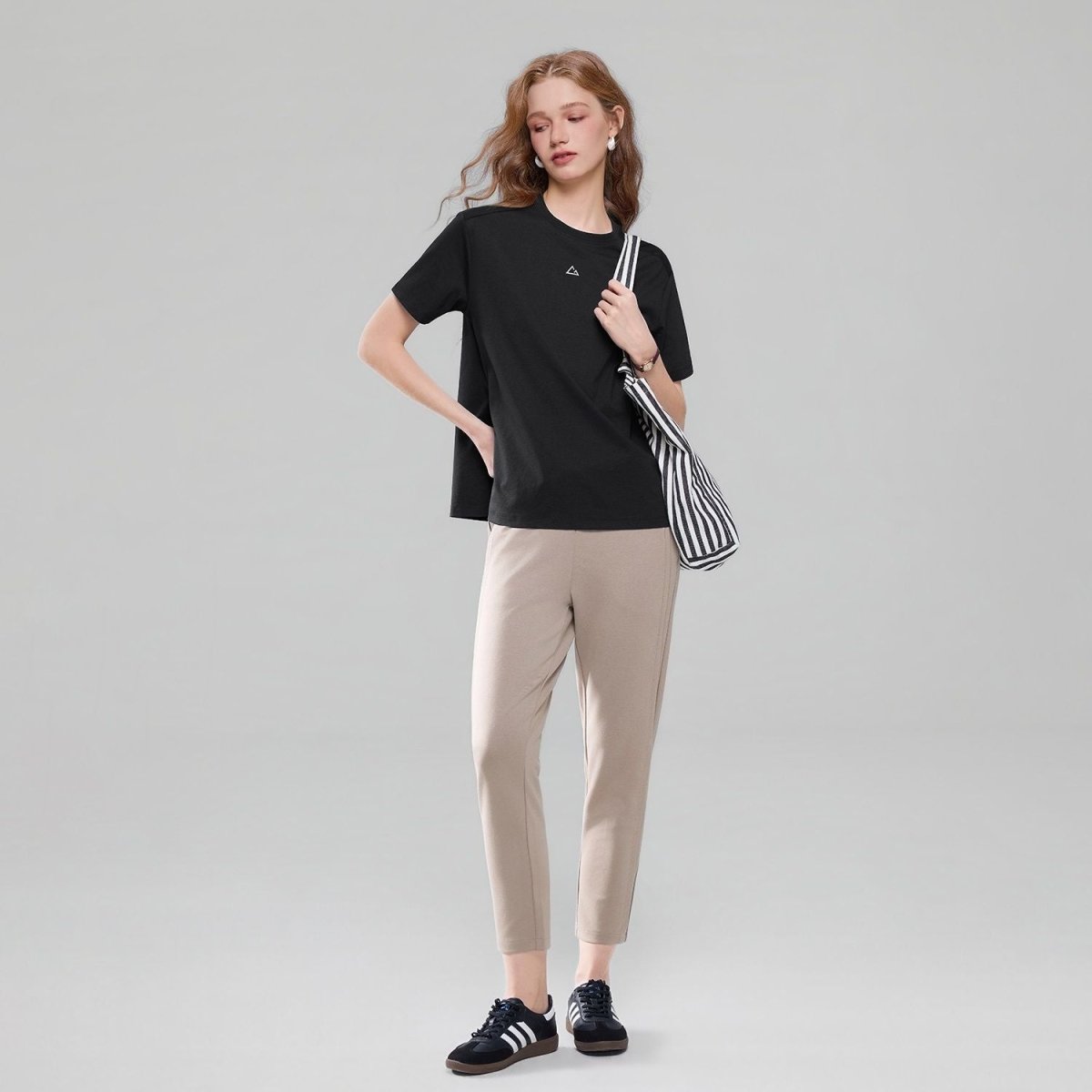 Giordano Women G-Motion Waffle Cotton Stretch Tee - Premium Tee