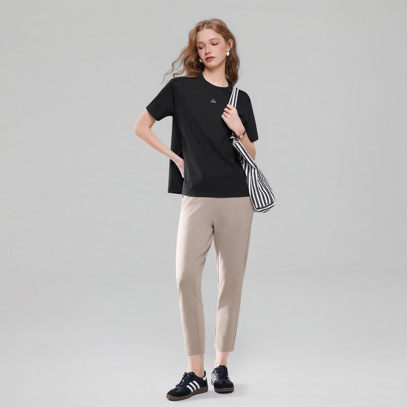 Giordano Women G-Motion Waffle Cotton Stretch Tee - Premium Tee
