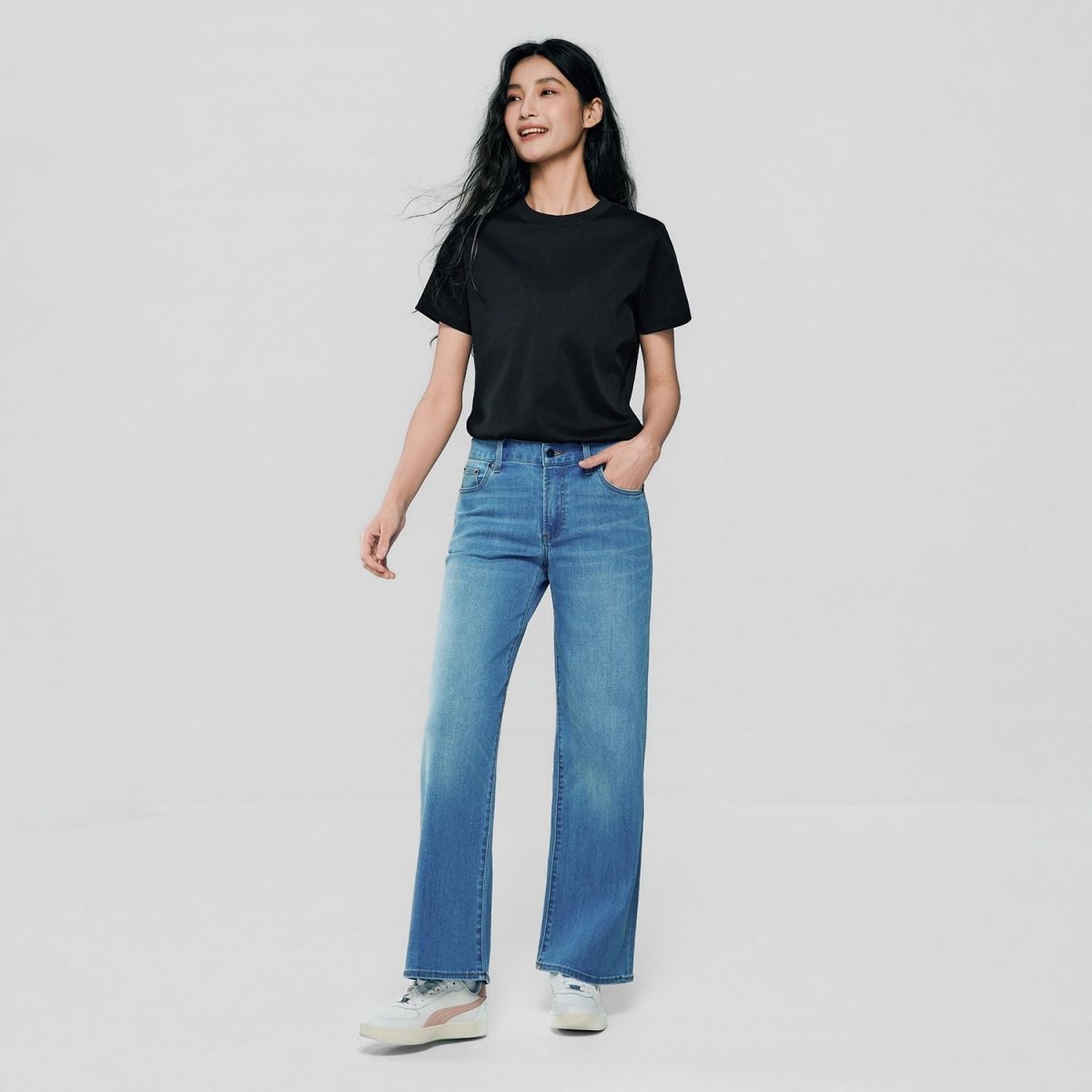 Giordano Women High Waist Loose Denim Jeans - Premium Jeans