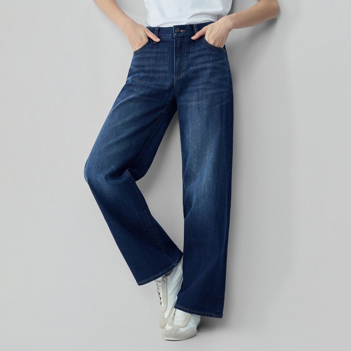 Giordano Women High Waist Loose Denim Jeans - Premium Jeans