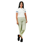 Giordano Women Linen-Cotton Tapered Pants - Elastic Waist, Mid-Rise Comfort - Premium Pants