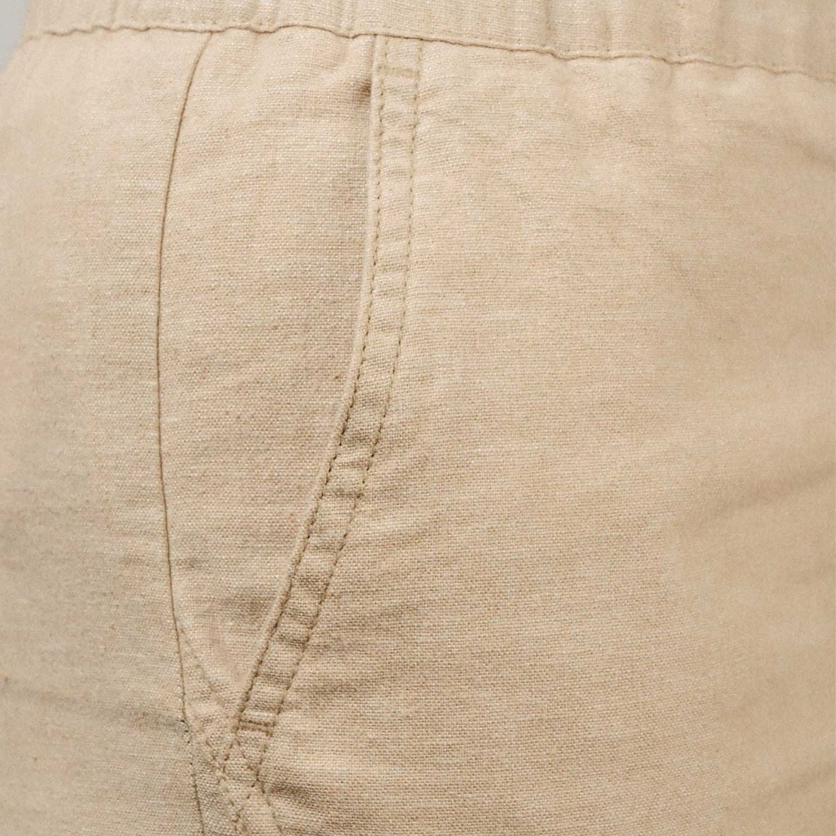 Giordano Women Linen-Cotton Tapered Pants - Elastic Waist, Mid-Rise Comfort - Premium Pants