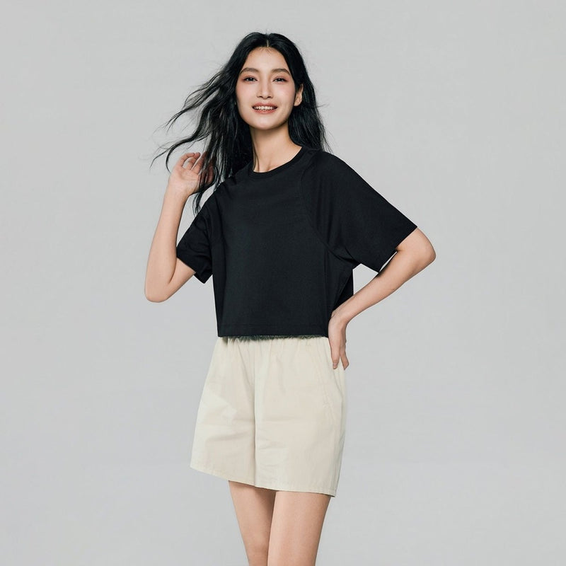 Giordano Women Loose G-Motion Rocket Dry 3/4 Tee - Premium Tee