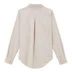 Giordano Women Oxford Shirt With Small Lion Embroidery - Premium Shirts
