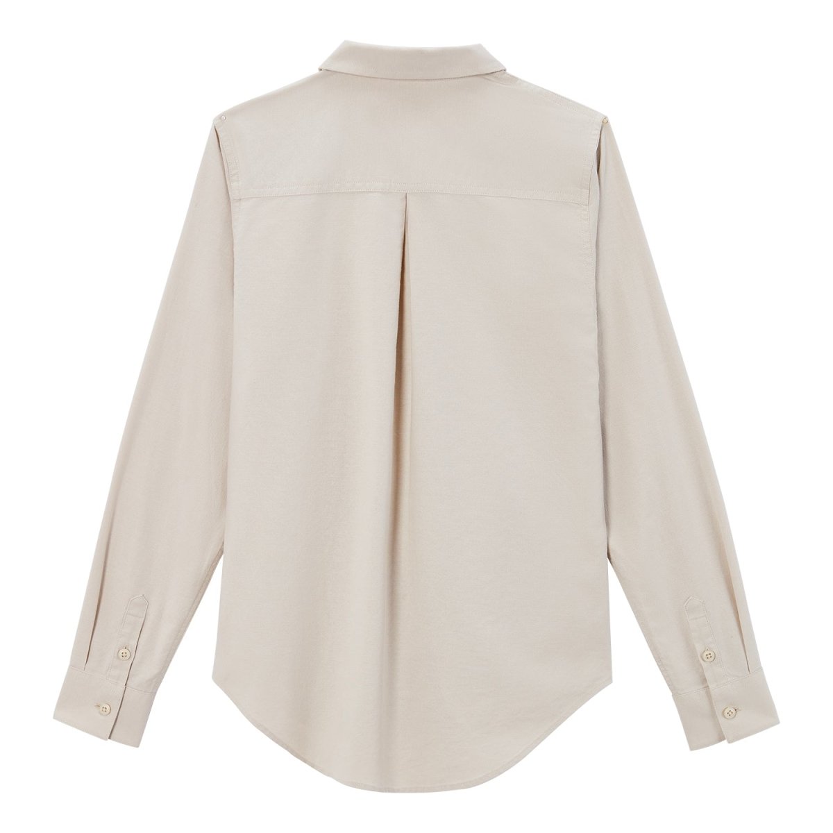 Giordano Women Oxford Shirt With Small Lion Embroidery - Premium Shirts