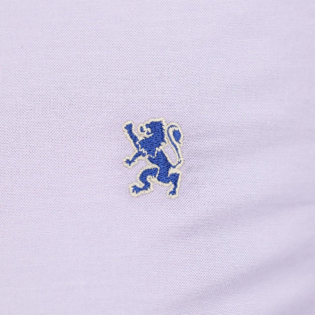 Giordano Women Oxford Shirt With Small Lion Embroidery - Premium Shirts