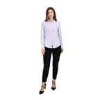 Giordano Women Oxford Shirt With Small Lion Embroidery - Premium Shirts