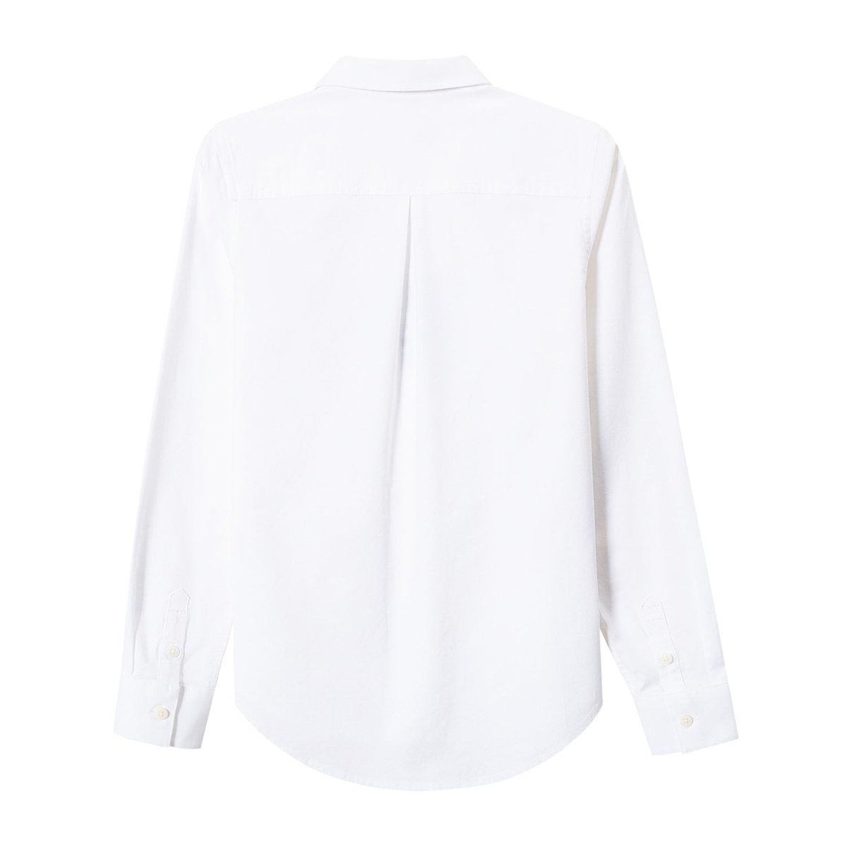 Giordano Women Oxford Shirt With Small Lion Embroidery - Premium Shirts