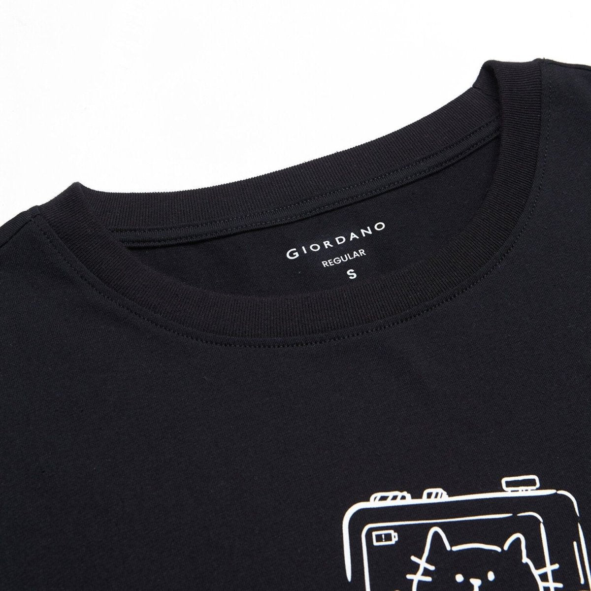 Giordano Women Regular Cotton Graphic Crew Tee - Premium Print Tee