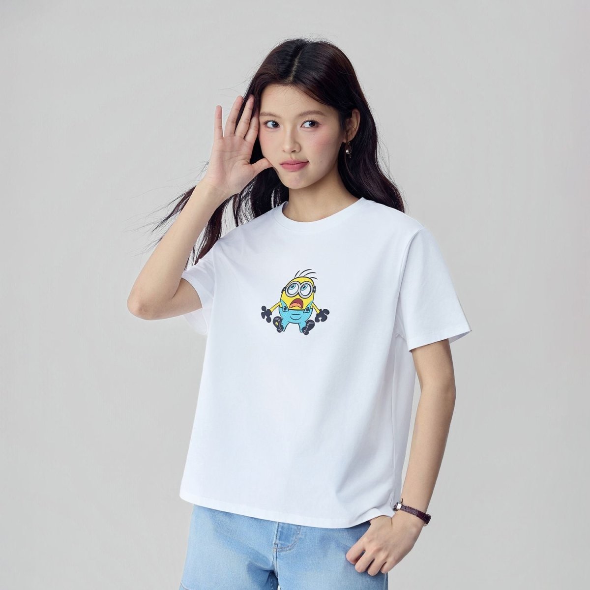Giordano Women's Boyfriend Minions Trio Tee - Premium Print Tee