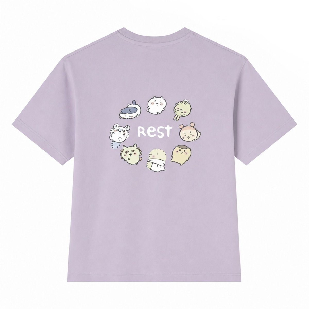 Giordano Women's Chiikawa Orchid Boyfriend Tee - Premium Print Tee