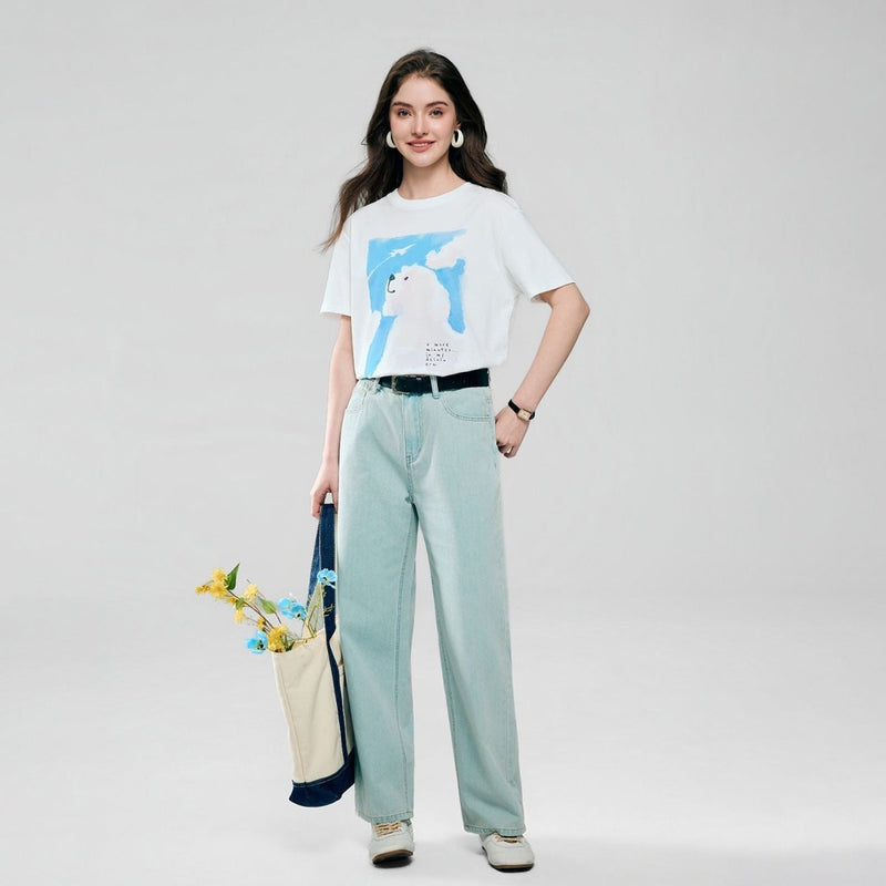 Giordano Women's City Cleanse Print Tee - first_variant_option_2 Premium Print Tee for Giordano