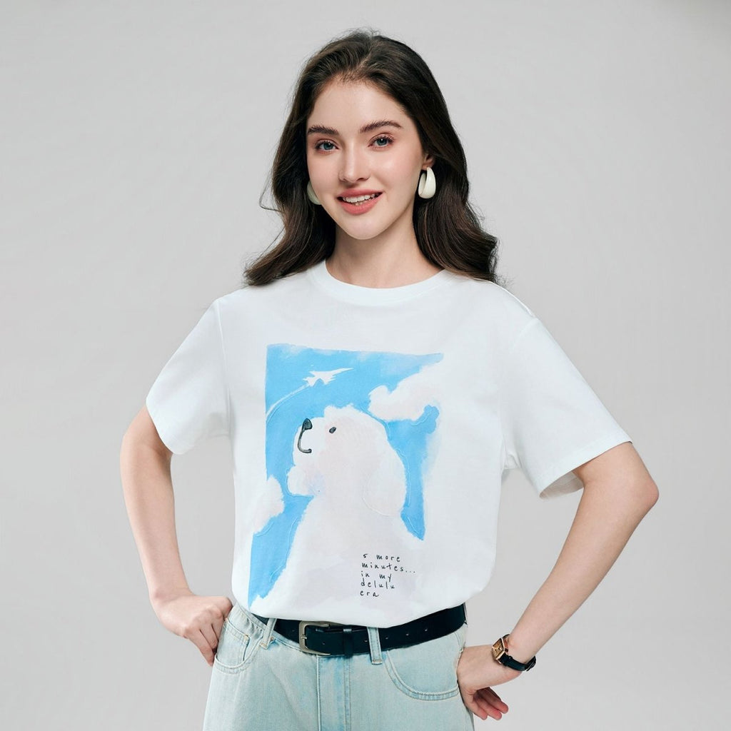 Giordano Women's City Cleanse Print Tee - first_variant_option_2 Premium Print Tee for Giordano
