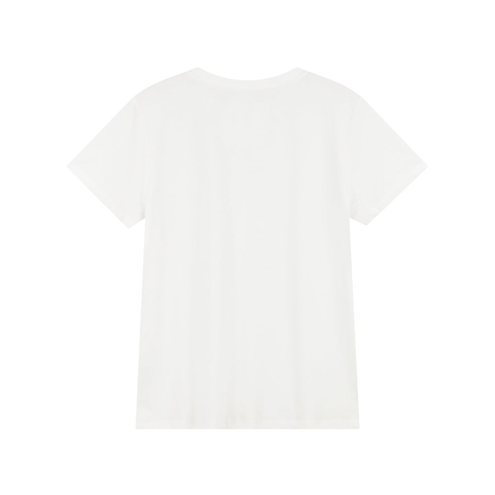 Giordano Women’s Comfort Fit Cotton Crew Neck Printed Tee - first_variant_option_2 Premium Print Tee for Giordano