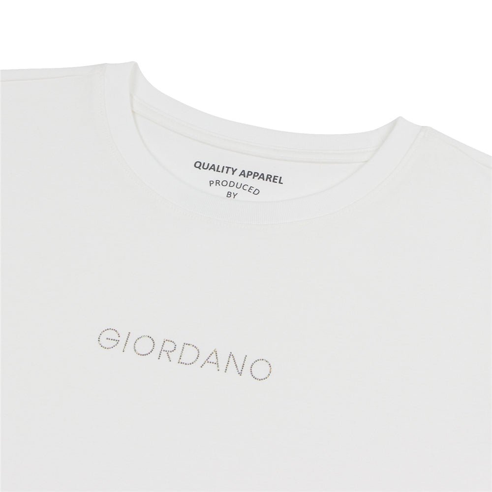 Giordano Women’s Comfort Fit Cotton Crew Neck Printed Tee - first_variant_option_2 Premium Print Tee for Giordano
