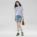 Giordano Women's Comfort Fit Cotton Floral Graphic Tee - first_variant_option_2 Premium Print Tee for Giordano