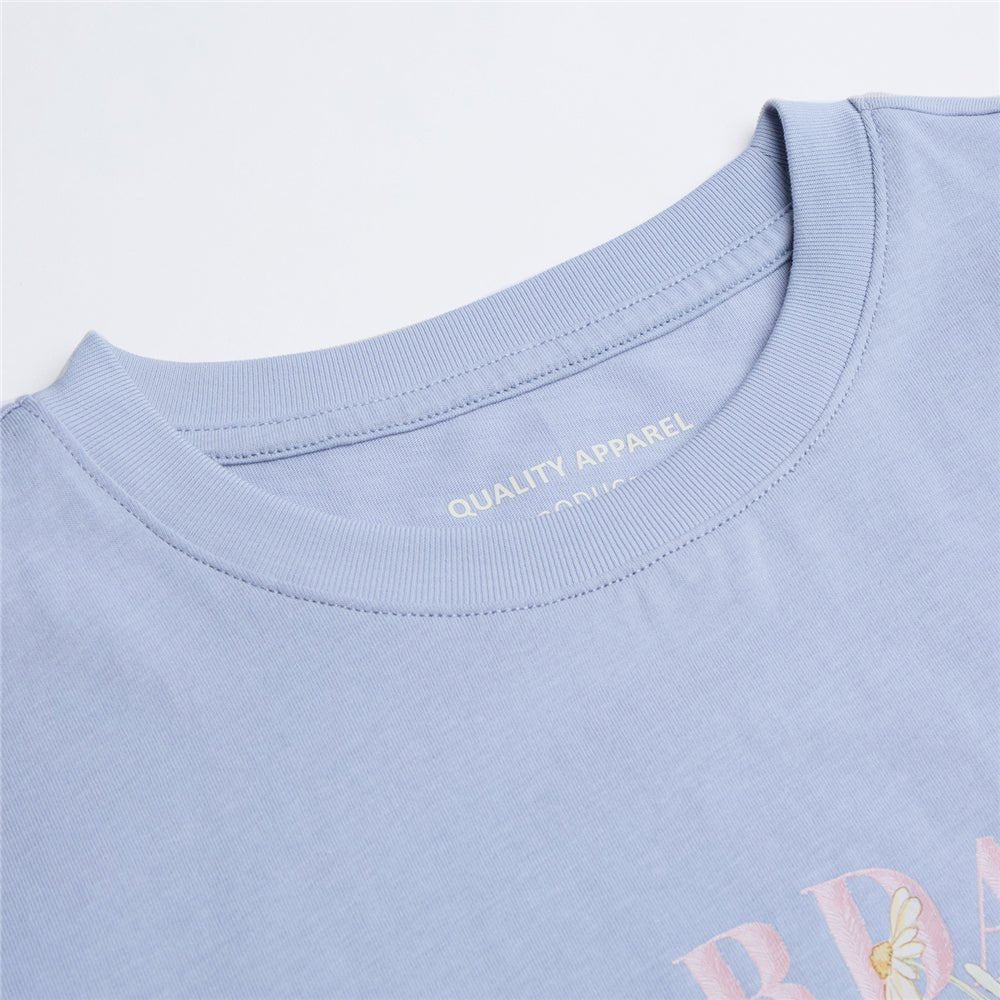 Giordano Women's Comfort Fit Cotton Floral Graphic Tee - first_variant_option_2 Premium Print Tee for Giordano