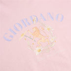 Giordano Women's Comfort Fit Cotton Floral Graphic Tee - Premium Print Tee