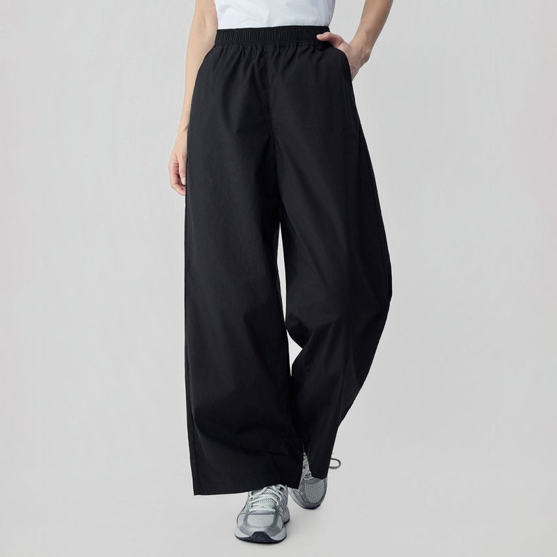Giordano Women's Cool Touch Cotton Poplin Wide Leg Pants - Premium Pants