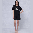 Giordano Women's Cotton Blend Print Tee - Premium Print Tee