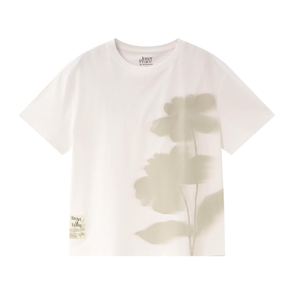 Giordano Women's Cotton Blend Print Tee - Premium Print Tee
