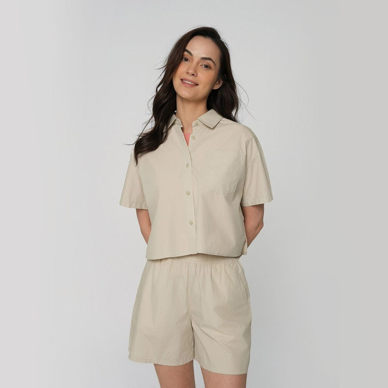 Giordano Women's Cotton Cool Poplin Shirt - first_variant_option_2 Premium Shirts for Giordano