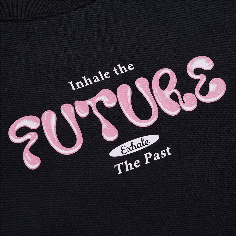 Giordano Women’s Cotton Crew Neck Printed Comfort Tee - first_variant_option_2 Premium Print Tee for Giordano