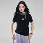 Giordano Women’s Cotton Crew Neck Printed Comfort Tee - first_variant_option_2 Premium Print Tee for Giordano