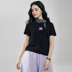 Giordano Women’s Cotton Crew Neck Printed Comfort Tee - first_variant_option_2 Premium Print Tee for Giordano