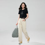 Giordano Women’s Cotton Crew Neck Printed Comfort Tee - first_variant_option_2 Premium Print Tee for Giordano
