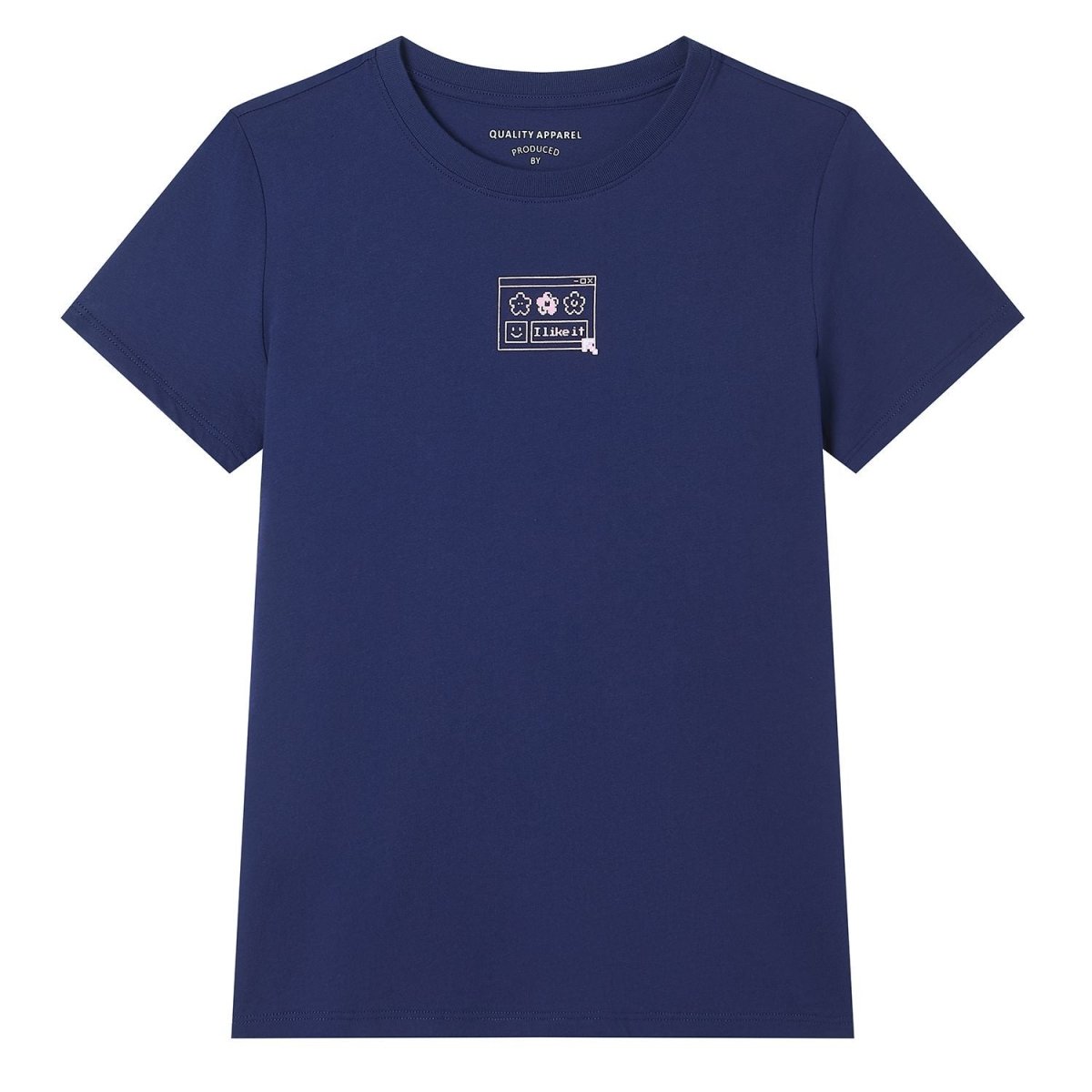 Giordano Women’s Cotton Crew Neck Printed Comfort Tee - Premium Print Tee