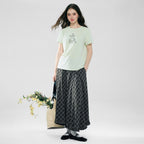 Giordano Women’s Cotton Crew Neck Printed Comfort Tee - first_variant_option_2 Premium Print Tee for Giordano