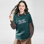 Giordano Women’s Cotton Crew Neck Printed Comfort Tee - first_variant_option_2 Premium Print Tee for Giordano