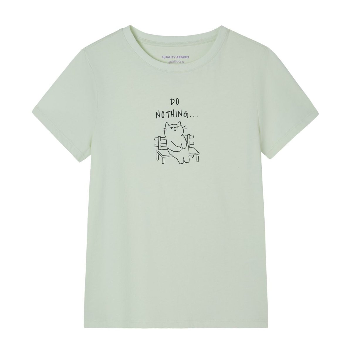 Giordano Women’s Cotton Crew Neck Printed Comfort Tee - first_variant_option_2 Premium Print Tee for Giordano
