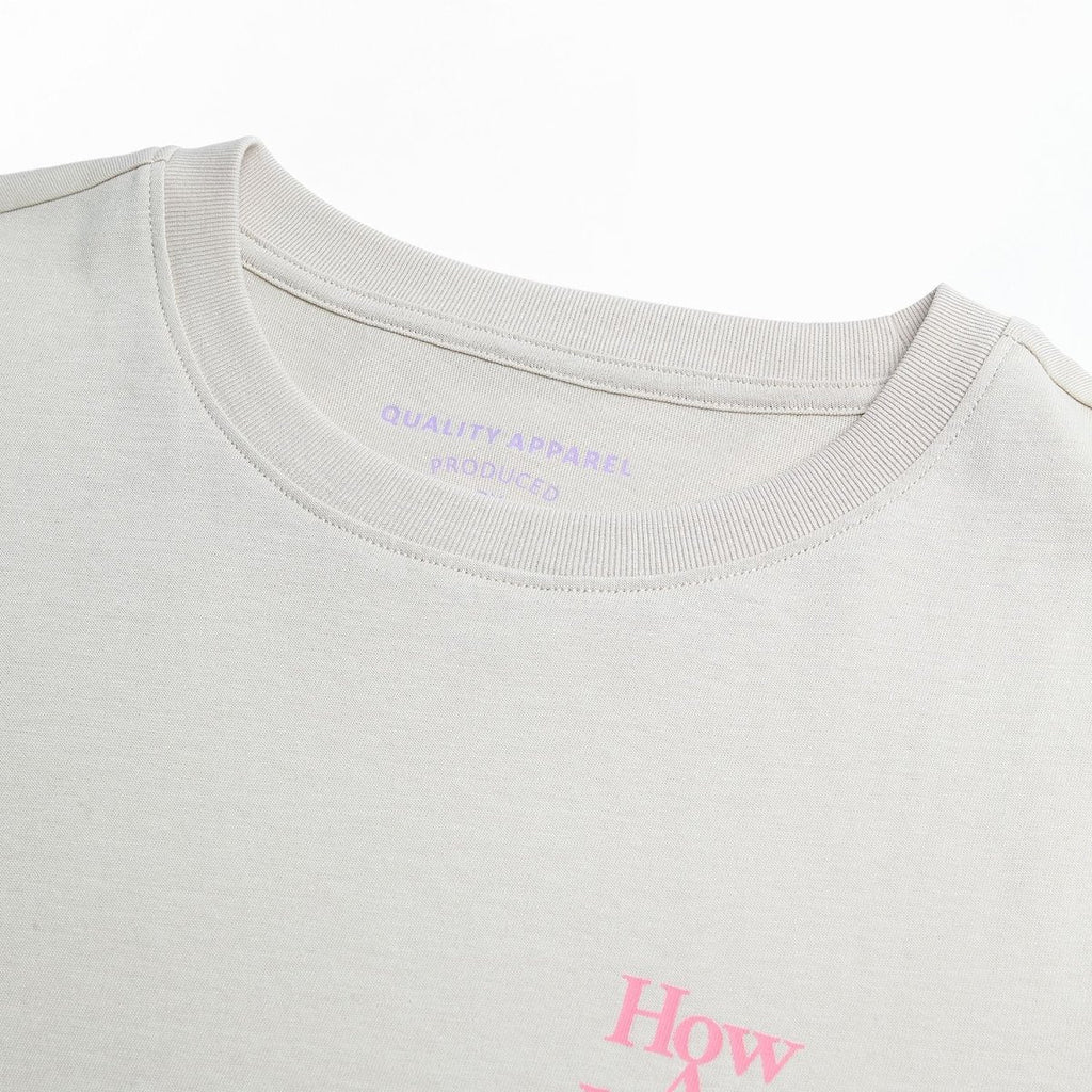 Giordano Women’s Cotton Crew Neck Printed Comfort Tee - Premium Print Tee