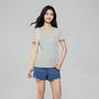 Giordano Women’s Cotton Crew Neck Printed Comfort Tee - Premium Print Tee