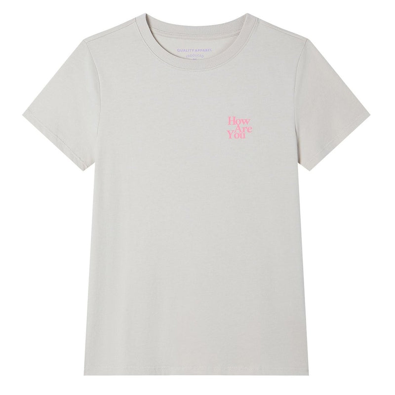 Giordano Women’s Cotton Crew Neck Printed Comfort Tee - Premium Print Tee