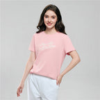 Giordano Women’s Cotton Crew Neck Printed Comfort Tee - first_variant_option_2 Premium Print Tee for Giordano