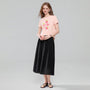 Giordano Women’s Cotton Crew Neck Printed Comfort Tee - Premium Print Tee