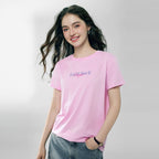 Giordano Women’s Cotton Crew Neck Printed Comfort Tee - first_variant_option_2 Premium Print Tee for Giordano