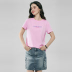 Giordano Women’s Cotton Crew Neck Printed Comfort Tee - first_variant_option_2 Premium Print Tee for Giordano