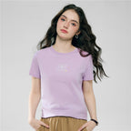 Giordano Women’s Cotton Crew Neck Printed Comfort Tee - first_variant_option_2 Premium Print Tee for Giordano