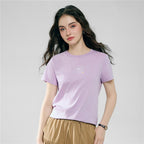 Giordano Women’s Cotton Crew Neck Printed Comfort Tee - first_variant_option_2 Premium Print Tee for Giordano