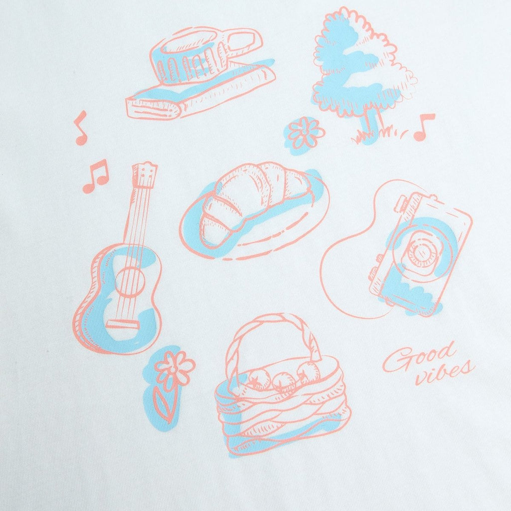 Giordano Women’s Cotton Crew Neck Printed Comfort Tee - first_variant_option_2 Premium Print Tee for Giordano